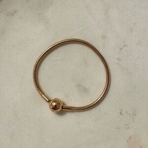 Pandora Rose Gold Charm Bracelet (size 17)